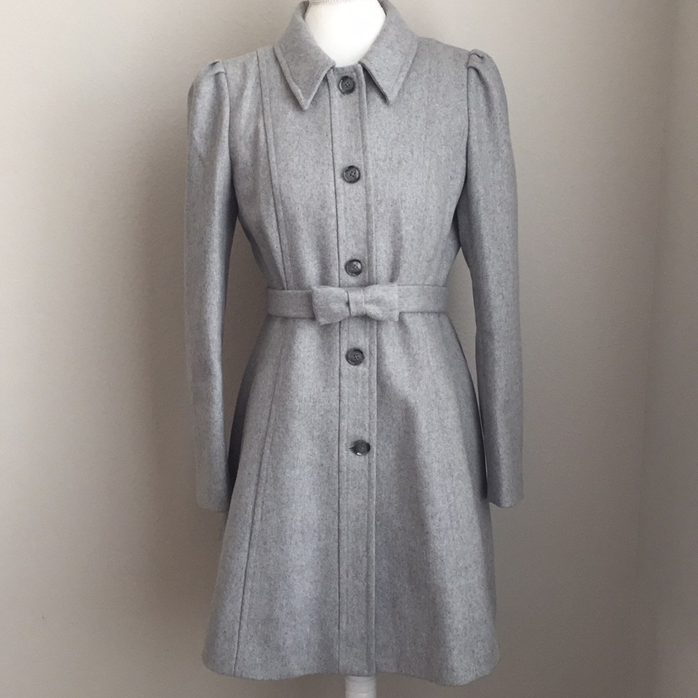 Beautiful Grey Long Peacoat